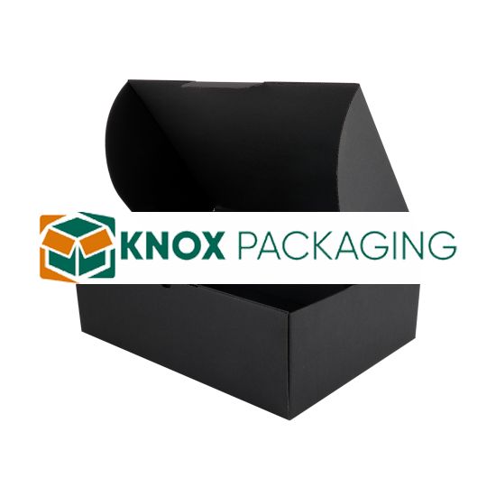 100pcs 310 x 225 x 102mm A4 Diecut FULL Black Mailing Box