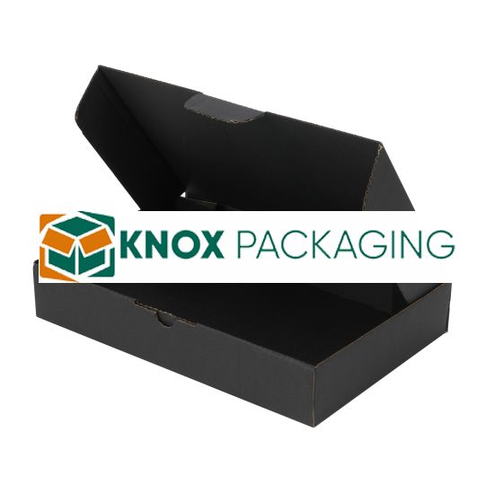 100pcs 220 x 145 x 35mm Full Black Diecut Mailing box