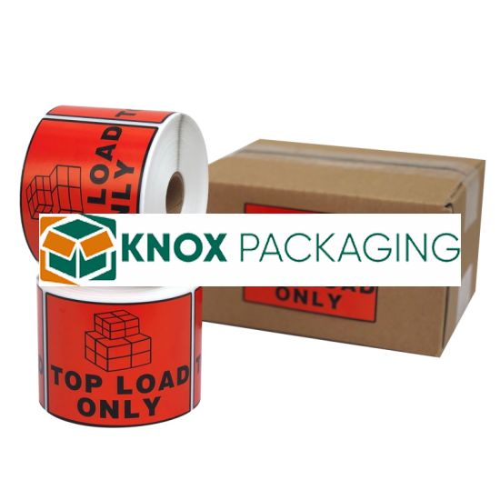 Top Load Only Labels 100x72mm Red Sticker 500pcs/Roll