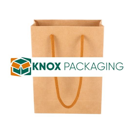 400pcs Kraft Paper Shopping Carry Bag 150×200 + 60mm