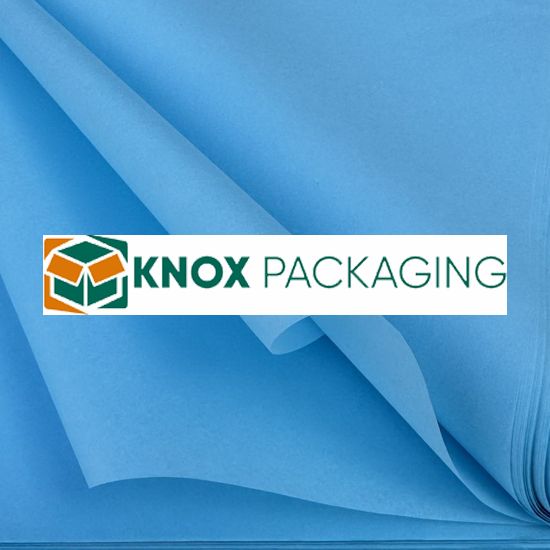 480 Sheets Acid Free Tissue Paper 500x750mm 17gsm Arctic Blue