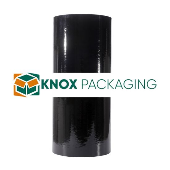 Black Machine Stretch Wrap Film 500mm 25um 15kg/Roll