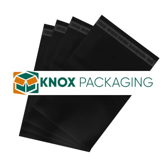 500pcs BLACK 310mm x 405mm Poly Mailing Bag Courier Satchel