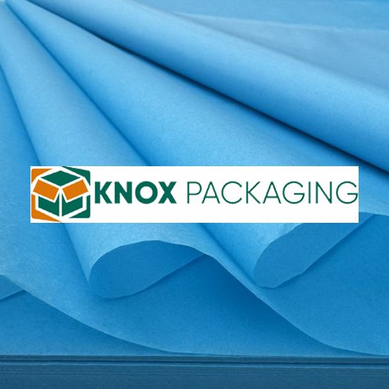 480 Sheets Acid Free Tissue Paper 500x750mm 17gsm Turquoise Blue