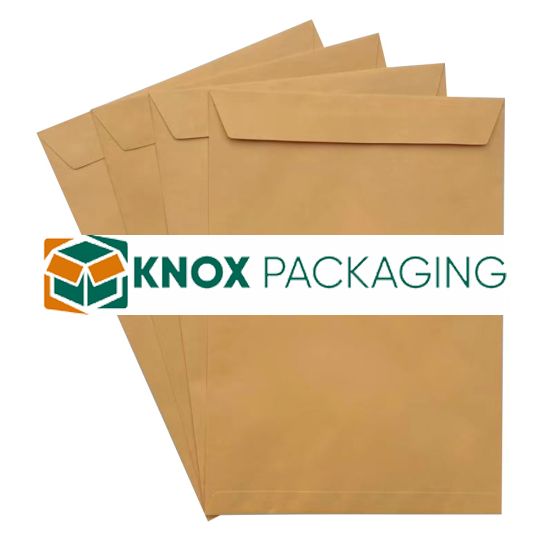250pcs C4 GOLD Peel & Seal Envelopes 229mm x 324mm 100GSM