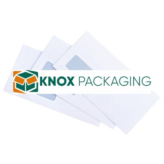 500pcs DL Window Faced White Envelopes 110x220mm 80GSM