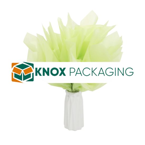 500 Sheets Acid Free Tissue Paper 500x750mm 17gsm Citrus Green