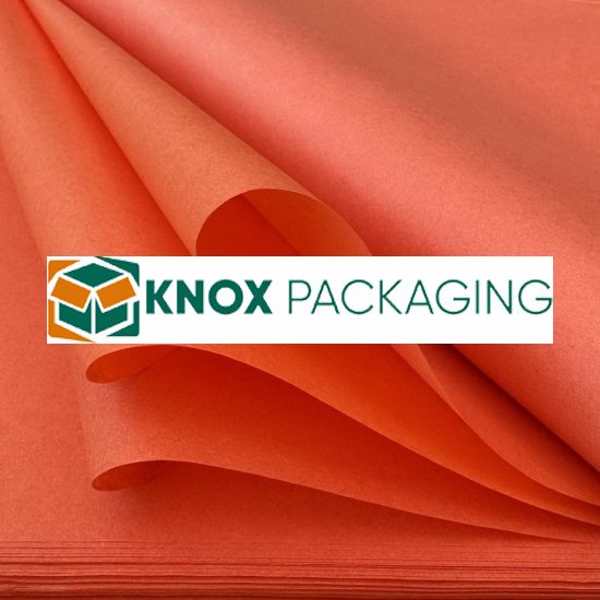 480 Sheets Acid Free Tissue Paper 500x750mm 17gsm Burnt Orange