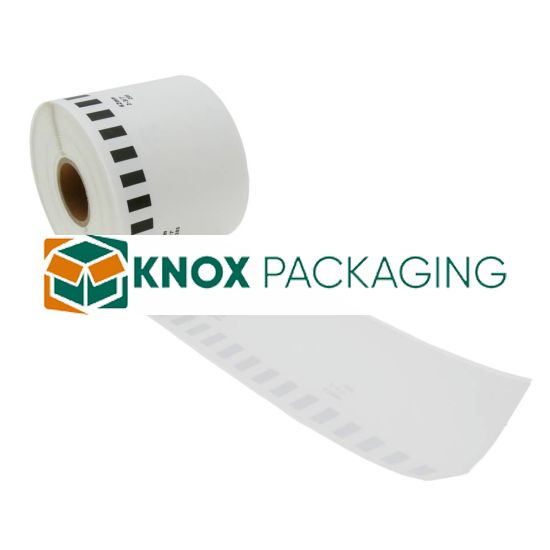 10 Refill Rolls DK22205 Brother Compatible Continuous Labels 62mmx30.48m