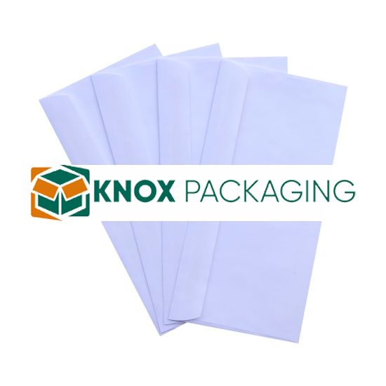 1000pcs DL White Plainface Envelopes 110x220mm 80GSM