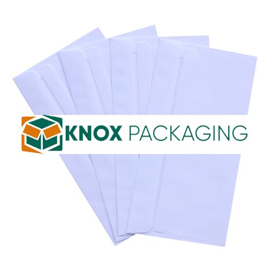 1000pcs DLX White Plainface Self Seal Envelopes 120x235mm 90GSM