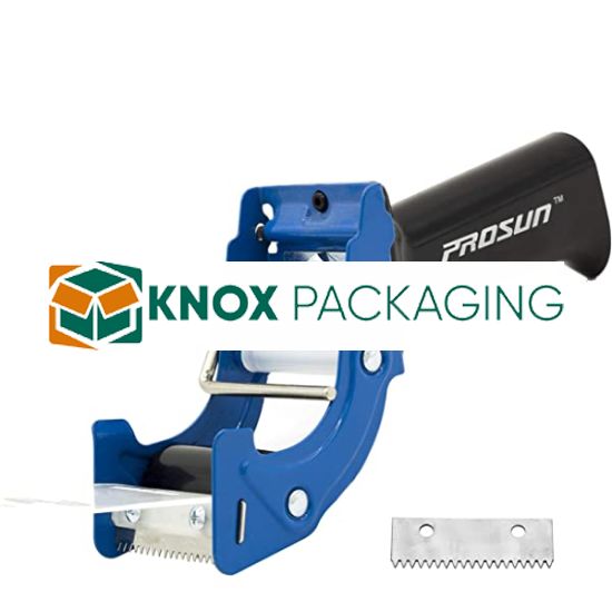 Packing Tape Dispenser Low Noise  2″ Core Blue