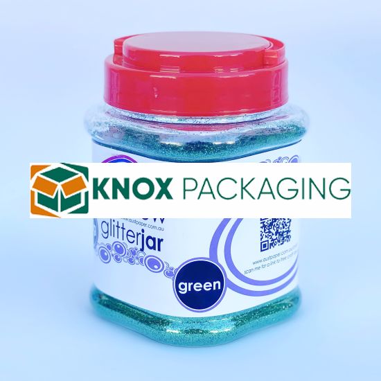 Rainbow Glitter Jar 250grams Green