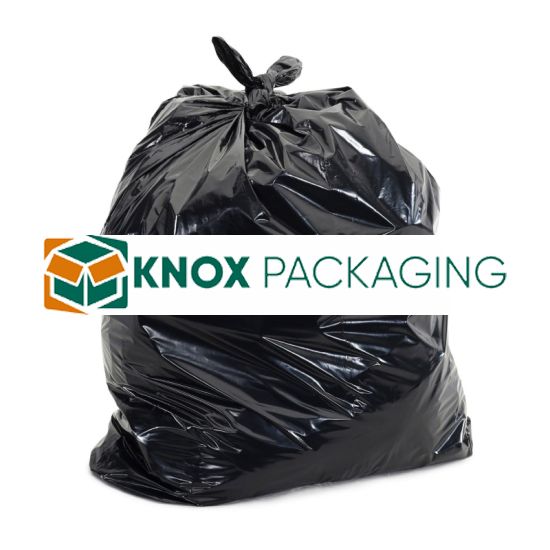 120 Litre Heavy Duty Black Bin Liners Garbage Bags 250pcs