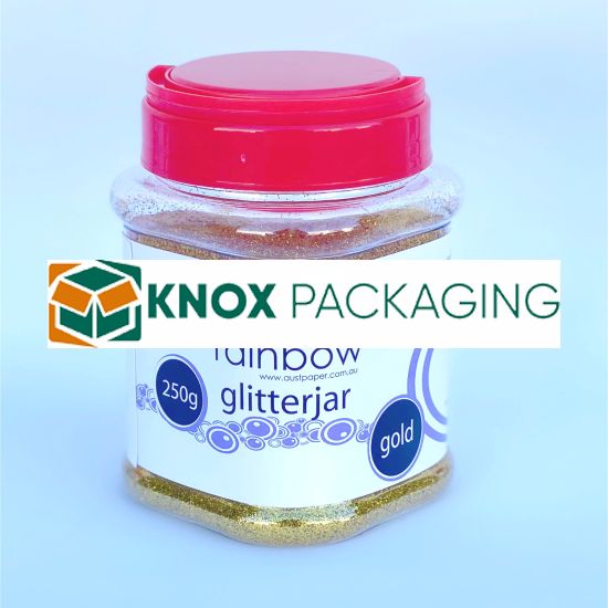 Rainbow Glitter Jar 250grams Gold