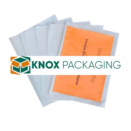 250pcs 330mm x 240mm A4 Invoice Enclosed Sticker Pouch Doculopes Plain
