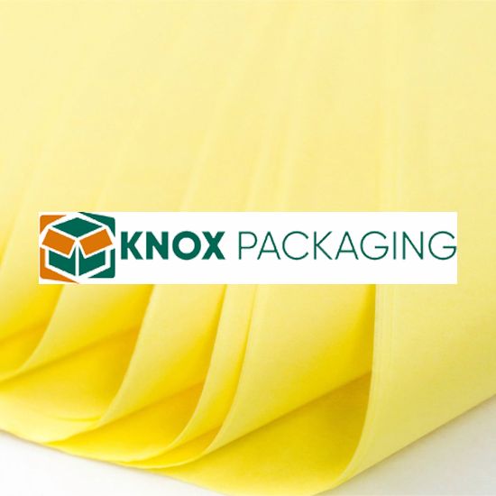 500 Sheets Acid Free Tissue Paper 500x750mm 17gsm Light Yellow