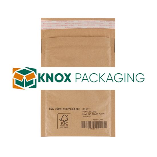 200pcs 150x225mm Honeycomb Padded Recycled Paper Mailer