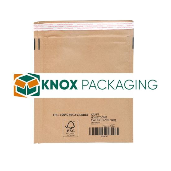 100pcs 215x280mm Honeycomb Padded Recycled Paper Mailer