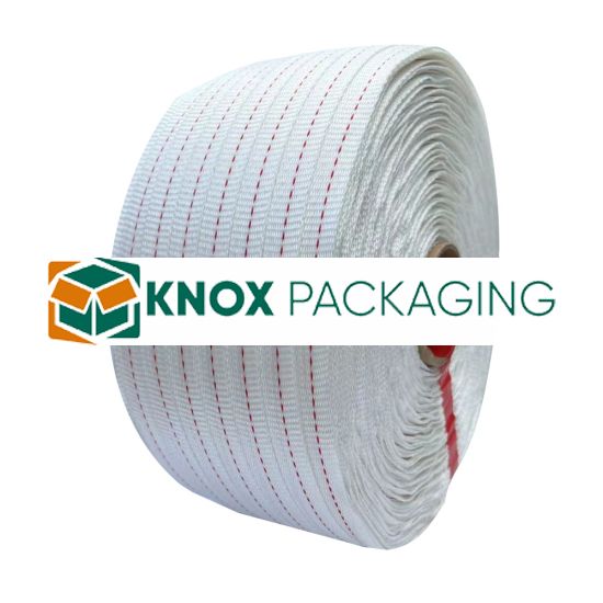 Poly Woven Strapping 19mm x 800m 1x Red Line
