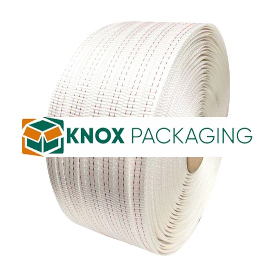 Poly Woven Strapping 19mm x 500m 2x Red Line