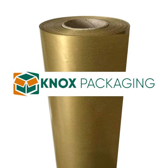 Wrapping Paper Roll 500mm X 60m GOLD 80GSM
