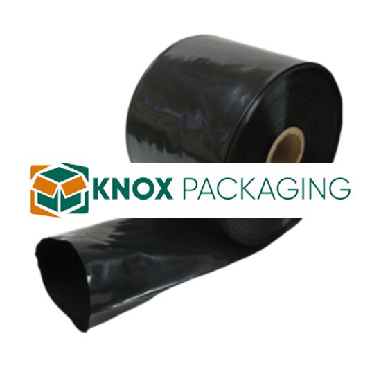 LayFlat Poly Tubing 200mm 100UM Black 7.5kg/roll