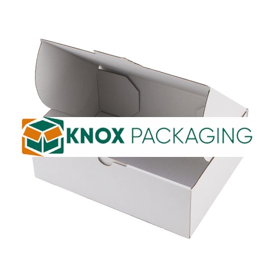 100pcs Full White 220x 160 x 77mm Diecut Mailing Box