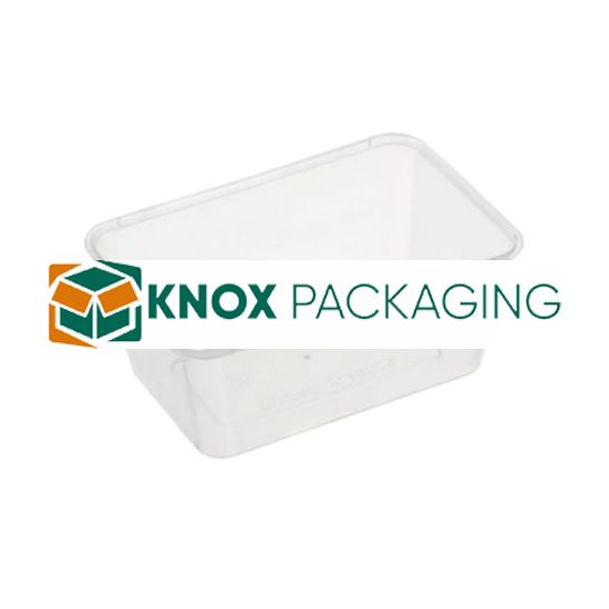 750ML FREEZER GRADE Rectangle Plastic Takeaway Container 500/Carton