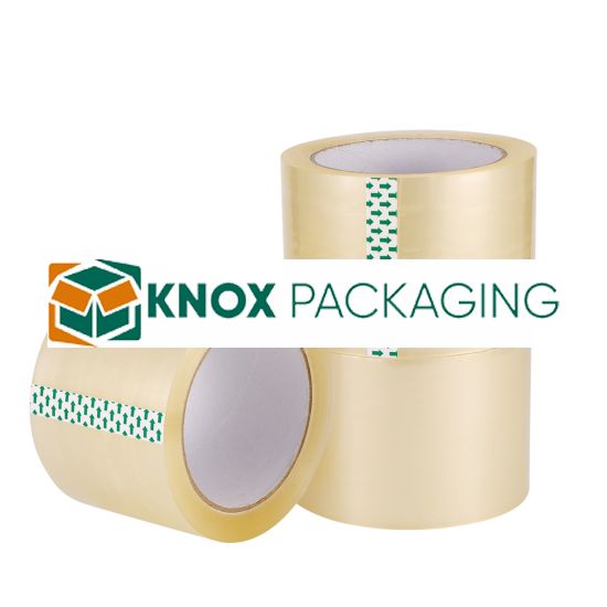 24 Rolls Adhesive Clear Packaging Sealing Tape 72mm x 75m