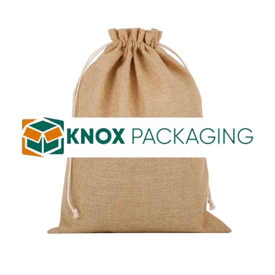 50pcs Gunny Sack String Bags Drawstring 215mm x 280mm