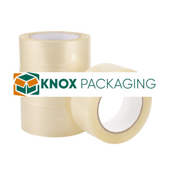 36 Rolls Adhesive Clear Packaging Sealing Tape 48mm x 100m