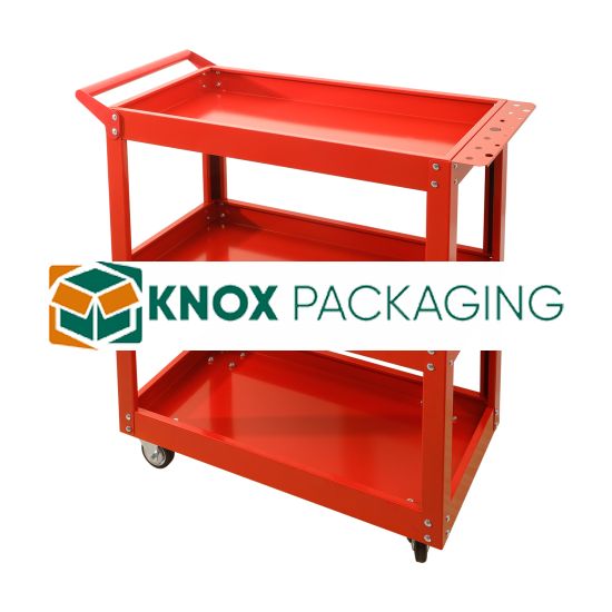 Tool Cart Picking Trolley 3-Tier Load capacity-300kg Red