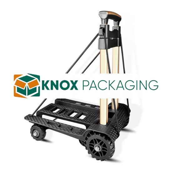 50KG Load Capacity Platform Folding Hand Trolley BLACK