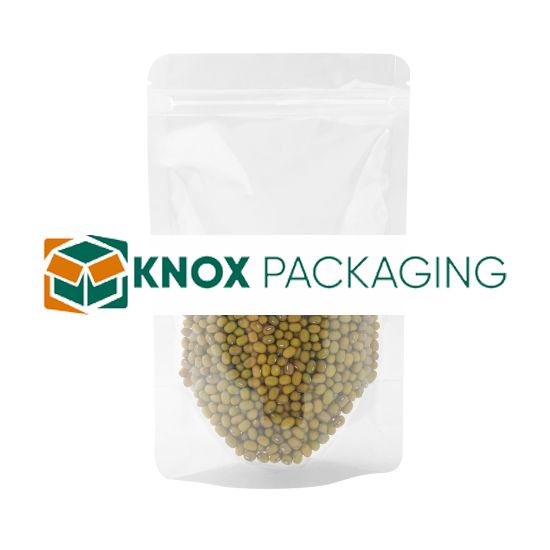 500x Clear Stand Up Pouches Zipper Bag 120x200mm 130um
