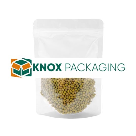 500x Clear Stand Up Pouches Zipper Bag 140x200mm 130um