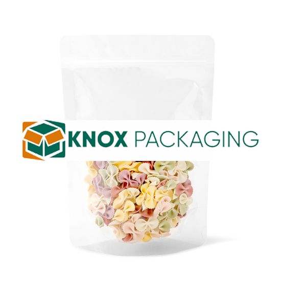 500x Clear Stand Up Pouches Zipper Bag 150x220mm 130um