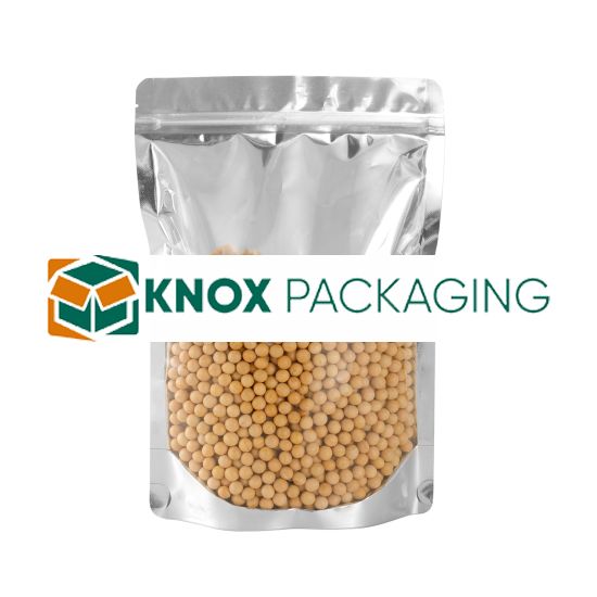 300x Stand Up Pouches Clear Front with Foil Back 180x260mm 130um