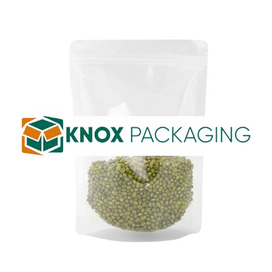 300x Clear Stand Up Pouches Zipper Bag 220x320mm 130um