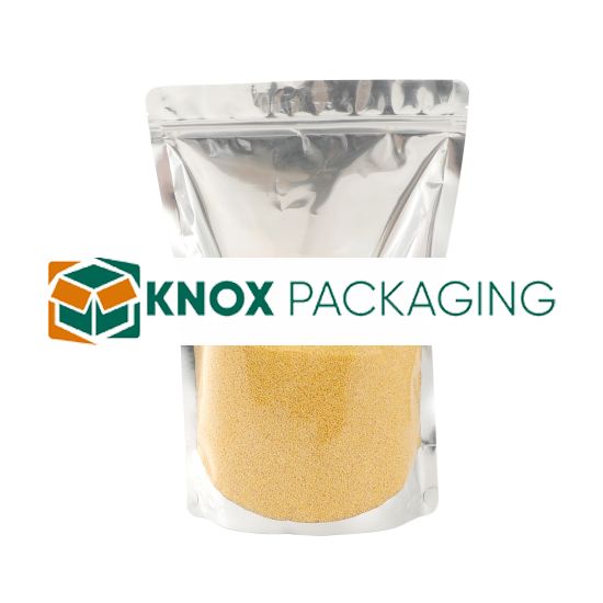 300x Stand Up Pouches Clear Front with Foil Back 220x320mm 130um