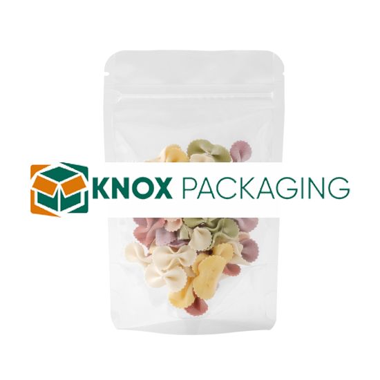 500x Clear Stand Up Pouches Zipper Bag 90x140mm 130um