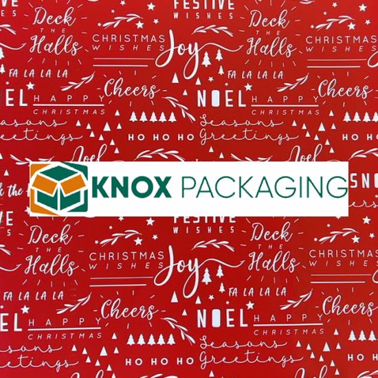 Wrapping Paper Roll 500mm X 60m Red 80GSM