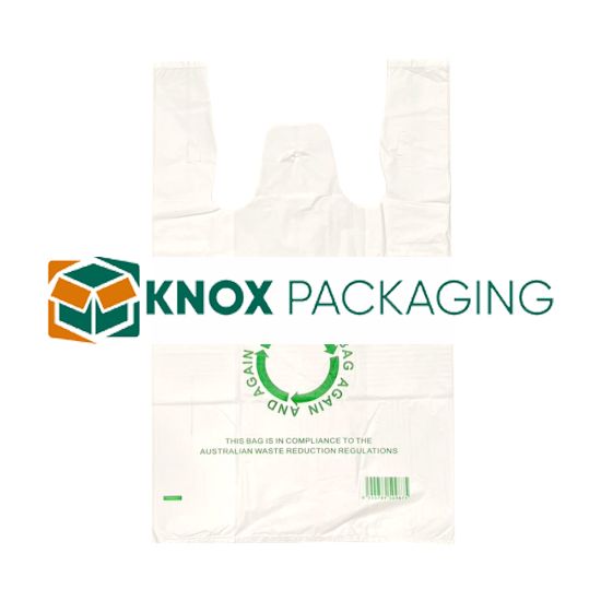 Large Reusable Plastic Carry Bag 40um 500/Ctn