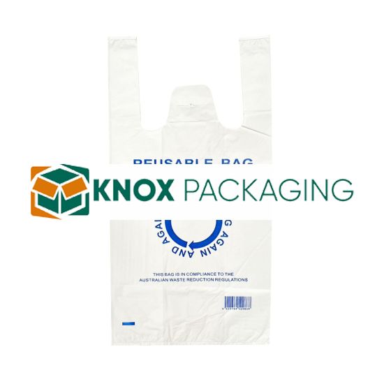 Medium Reusable Plastic Carry Bag 40um 700/Ctn
