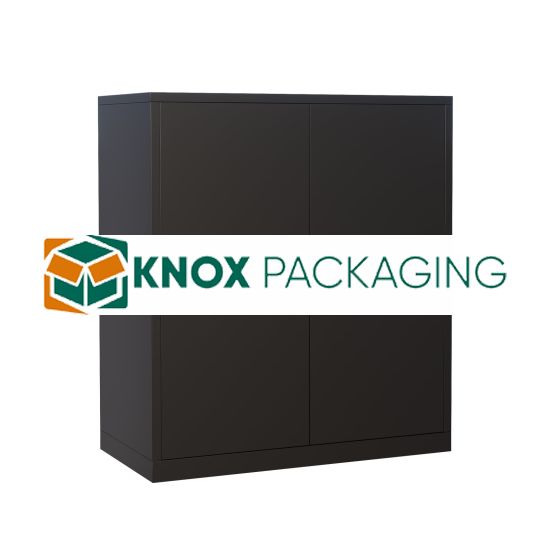 Black Steel Storage Cupboard Lockable Cabinet 1020*905*460mm