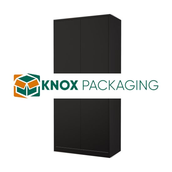 Black Steel Storage Cupboard Lockable Cabinet 2100x905x460mm