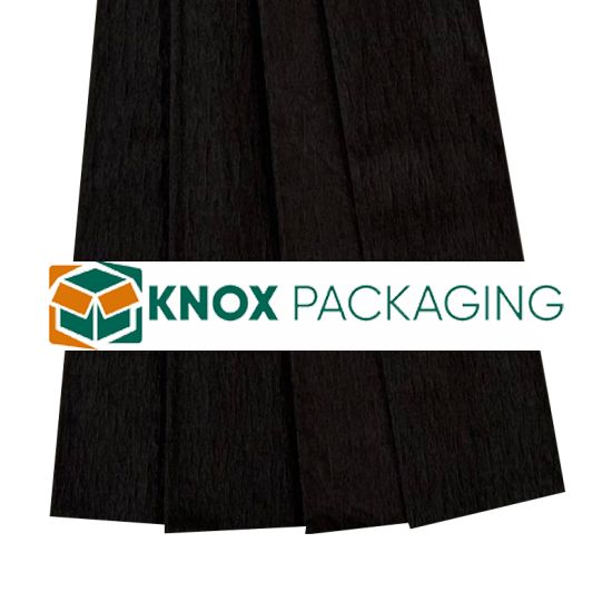 Rainbow Black Crepe Paper 500mmx2.5m Pack of 12 Sheets