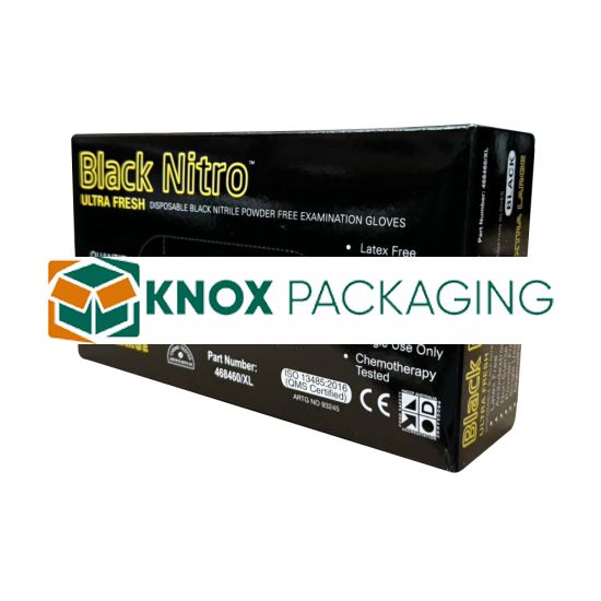 Black Nitro Powder Free Examination Nitrile Heavy Duty Gloves-XLARGE 1000/ctn