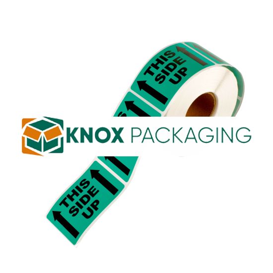 12Rolls THIS SIDE UP Label 50.8×76.2mm Green 6600Labels