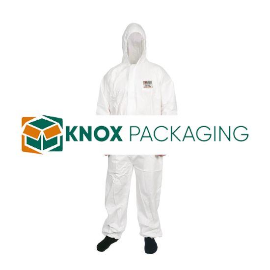 Disposable Coveralls SMS Type 5-6 Size Large 50GSM 50pcs/Carton